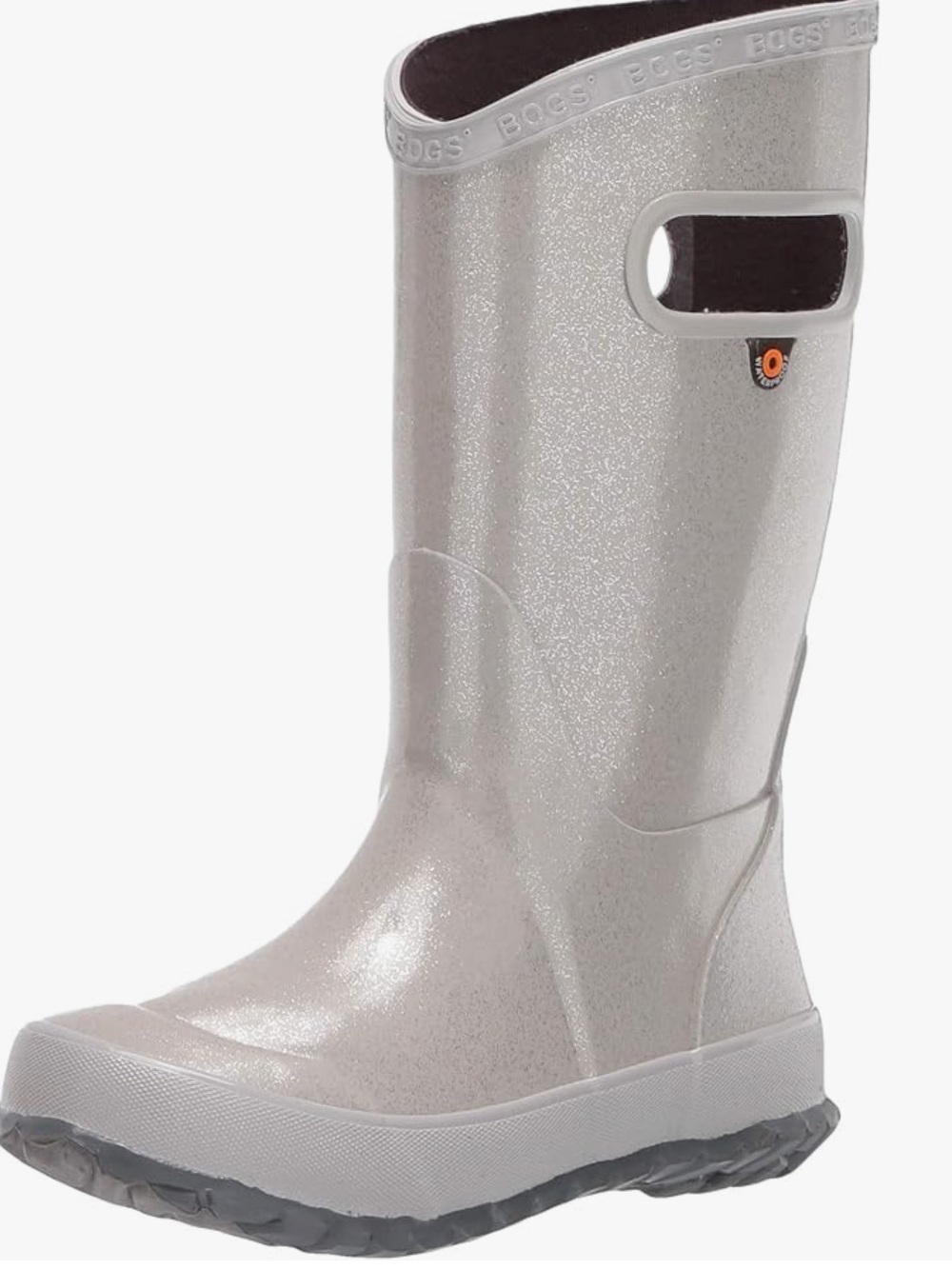 BOGS RAINBOOT GLITTER Silver Kids' Rain Boots size 11 NEW